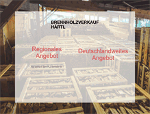 Tablet Screenshot of brennholzverkauf-haertl.de